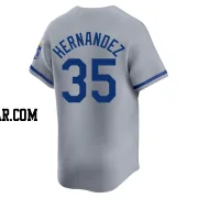 Diego Hernandez Men's Kansas City Royals Gray Limited Away Jersey