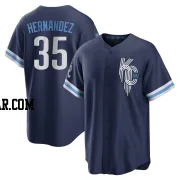 Diego Hernandez Men's Kansas City Royals Navy Replica 2022 City Connect Jersey