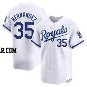 Diego Hernandez Men's Kansas City Royals White Limited Home Jersey