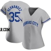 Diego Hernandez Women's Kansas City Royals Gray Replica 2022 Road Jersey