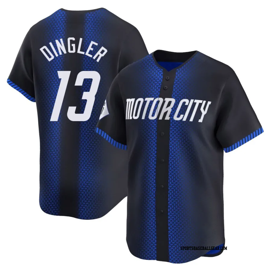 Dillon Dingler Men's Detroit Tigers Blue Limited 2024 City Connect Jersey