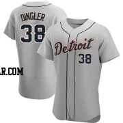 Dillon Dingler Men's Detroit Tigers Gray Authentic Road Jersey