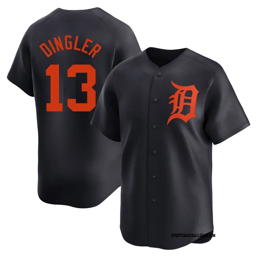 Dillon Dingler Men's Detroit Tigers Navy Limited Alternate Jersey