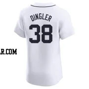 Dillon Dingler Men's Detroit Tigers White Elite Home Jersey