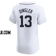 Dillon Dingler Men's Detroit Tigers White Elite Home Jersey