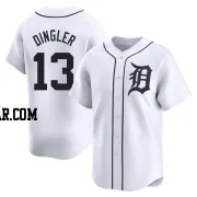 Dillon Dingler Men's Detroit Tigers White Limited Home Jersey