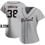 Dillon Dingler Women's Detroit Tigers Gray Authentic Road Jersey