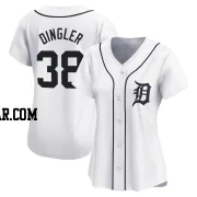 Dillon Dingler Women's Detroit Tigers White Limited Home Jersey