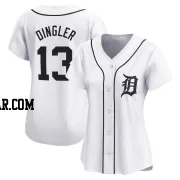 Dillon Dingler Women's Detroit Tigers White Limited Home Jersey