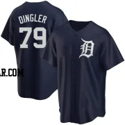 Dillon Dingler Youth Detroit Tigers Navy Replica Alternate Jersey