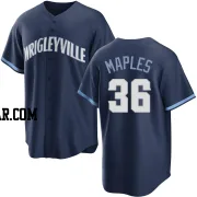 Dillon Maples Youth Chicago Cubs Navy Replica 2021 City Connect Jersey