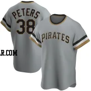 Dillon Peters Men's Pittsburgh Pirates Gray Replica Road Cooperstown Collection Jersey