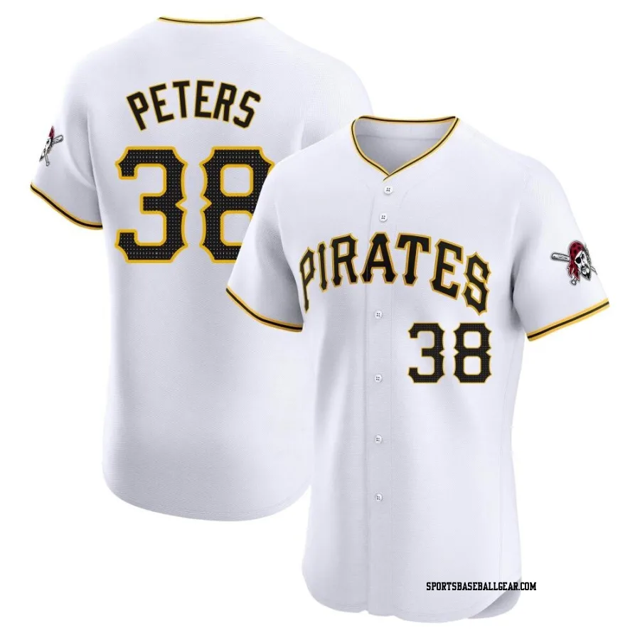 Dillon Peters Men's Pittsburgh Pirates White Elite Home Jersey