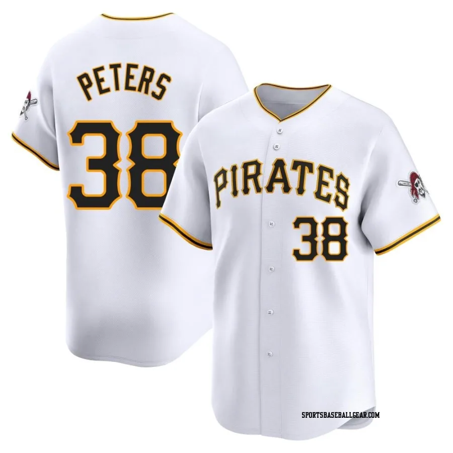 Dillon Peters Men's Pittsburgh Pirates White Limited Home Jersey