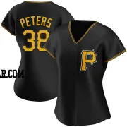 Dillon Peters Women's Pittsburgh Pirates Black Authentic Alternate Jersey