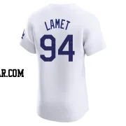 Dinelson Lamet Men's Los Angeles Dodgers White Elite Home Jersey