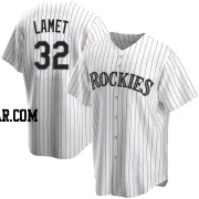 Dinelson Lamet Youth Colorado Rockies White Replica Home Jersey