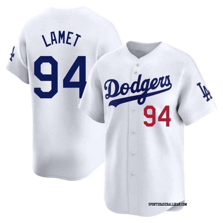 Dinelson Lamet Youth Los Angeles Dodgers White Limited Home Jersey