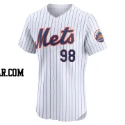 Diosmerky Taveras Men's New York Mets White Elite Home Jersey