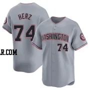 DJ Herz Men's Washington Nationals Gray Limited Road Jersey