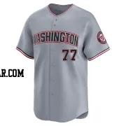 DJ Herz Men's Washington Nationals Gray Limited Road Jersey