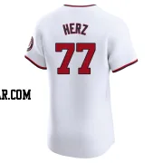 DJ Herz Men's Washington Nationals White Elite Home Jersey