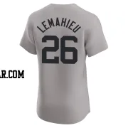 DJ LeMahieu Men's New York Yankees Gray Elite Road Jersey