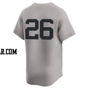 DJ LeMahieu Men's New York Yankees Gray Limited Away 2nd Jersey