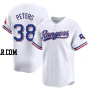 DJ Peters Men's Texas Rangers White Limited Home Jersey