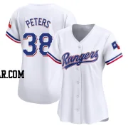 DJ Peters Women's Texas Rangers White Limited Home Jersey