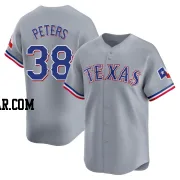 DJ Peters Youth Texas Rangers Gray Limited Away Jersey