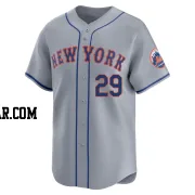 DJ Stewart Men's New York Mets Gray Limited Away Jersey