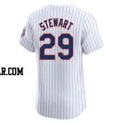 DJ Stewart Men's New York Mets White Elite Home Jersey