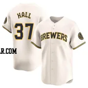 DL Hall Men's Milwaukee Brewers Cream Limited Home Jersey