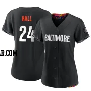 DL Hall Women's Baltimore Orioles Black Authentic 2023 City Connect Jersey