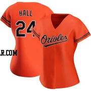 DL Hall Women's Baltimore Orioles Orange Authentic Alternate Jersey