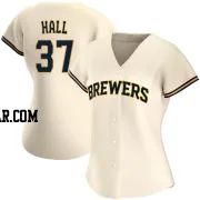 DL Hall Women's Milwaukee Brewers Cream Authentic Home Jersey