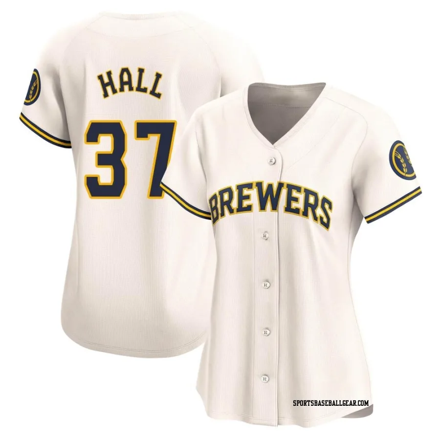 DL Hall Women's Milwaukee Brewers Cream Limited Home Jersey