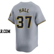 DL Hall Youth Milwaukee Brewers Gray Limited Away Jersey