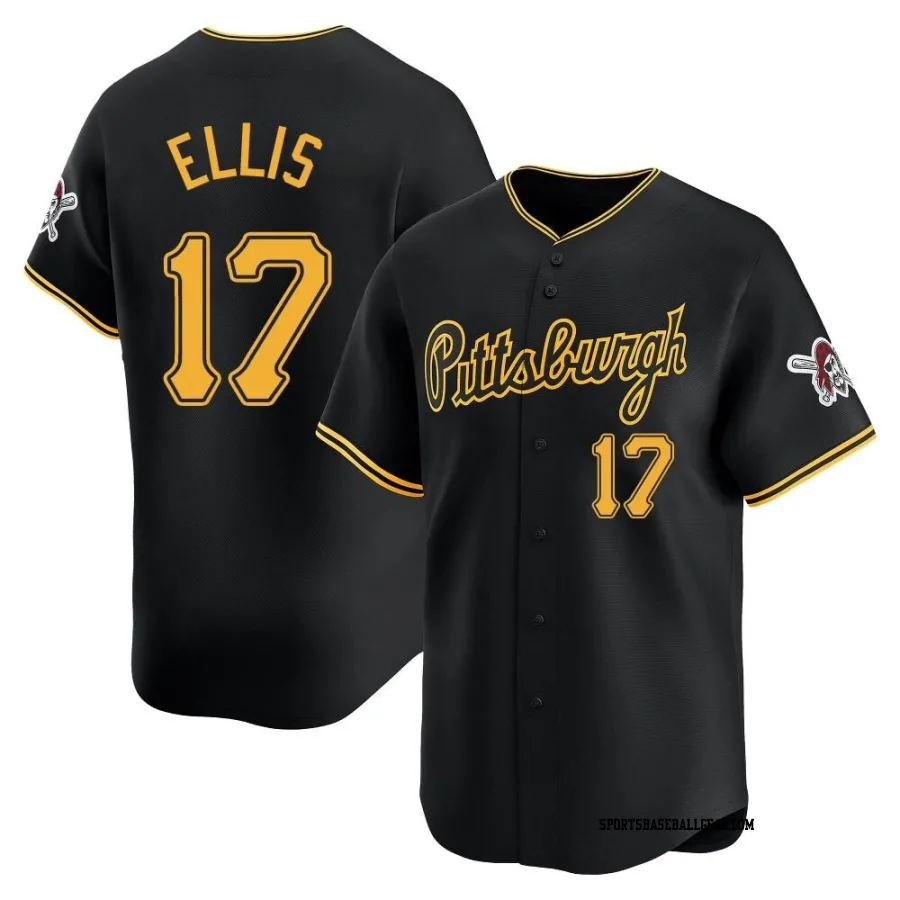 Dock Ellis Men's Pittsburgh Pirates Black Limited Alternate Jersey