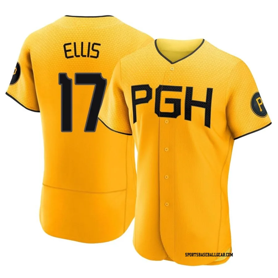 Dock Ellis Men's Pittsburgh Pirates Gold Authentic 2023 City Connect Jersey