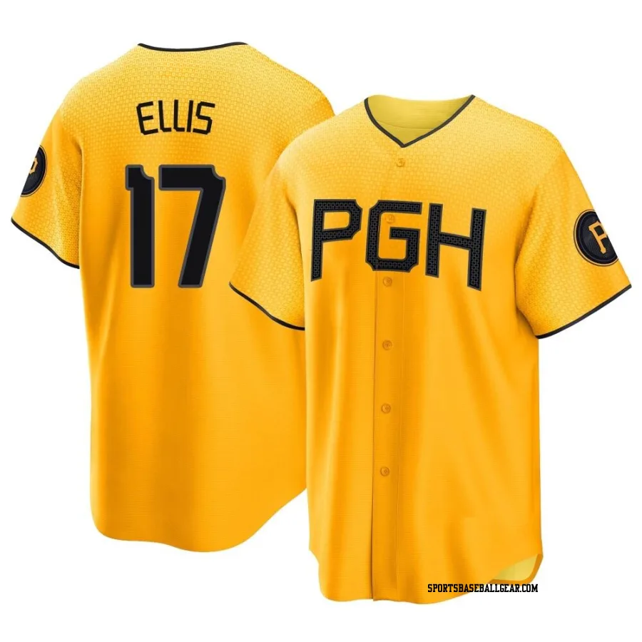 Dock Ellis Youth Pittsburgh Pirates Gold Replica 2023 City Connect Jersey