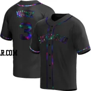 Dom Nunez Men's San Francisco Giants Black Holographic Replica Alternate Jersey