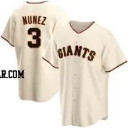 Dom Nunez Men's San Francisco Giants Cream Replica Home Jersey