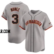 Dom Nunez Men's San Francisco Giants Gray Limited Away Jersey