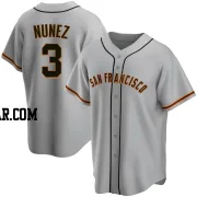 Dom Nunez Men's San Francisco Giants Gray Replica Road Jersey