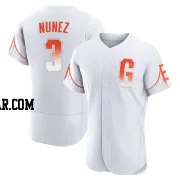 Dom Nunez Men's San Francisco Giants White Authentic 2021 City Connect Jersey