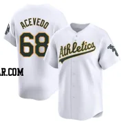 Domingo Acevedo Men's Oakland Athletics White Limited Home Jersey