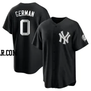 Domingo German Men's New York Yankees Black/White Replica Jersey