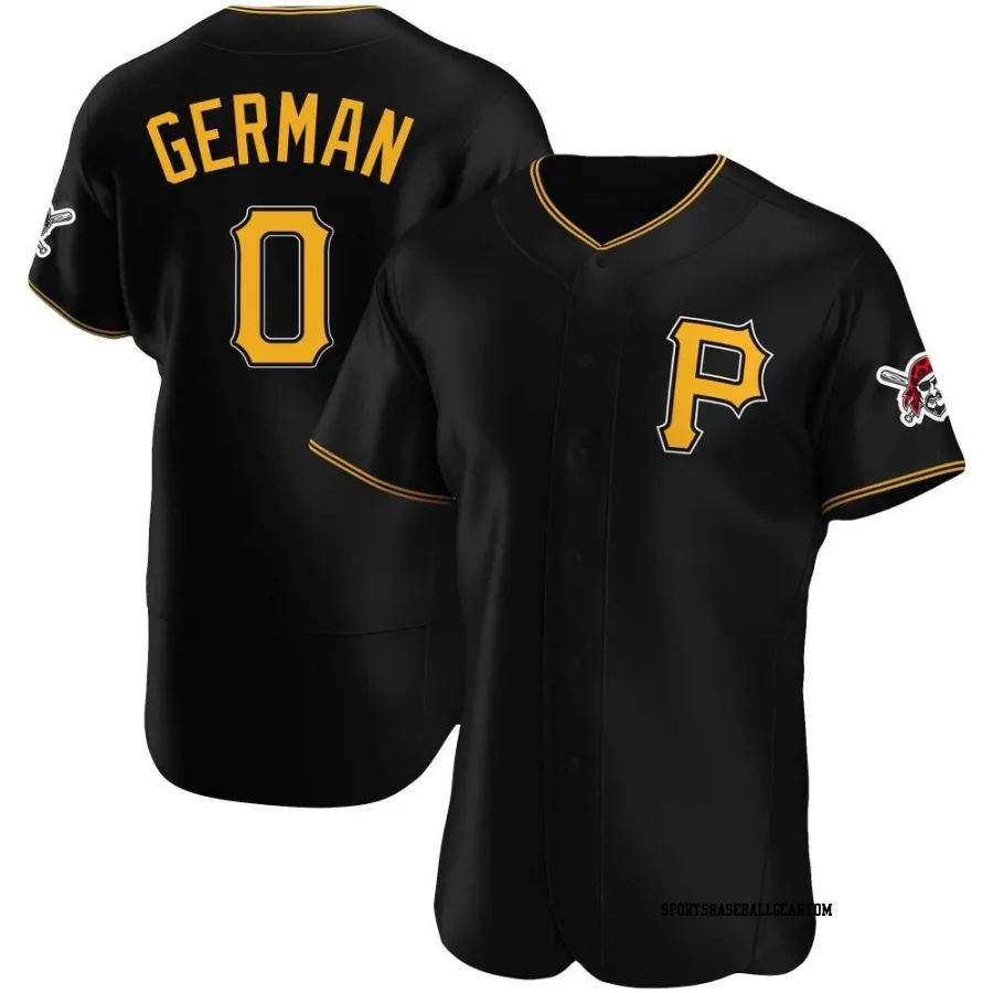 Domingo German Men's Pittsburgh Pirates Black Authentic Alternate Jersey